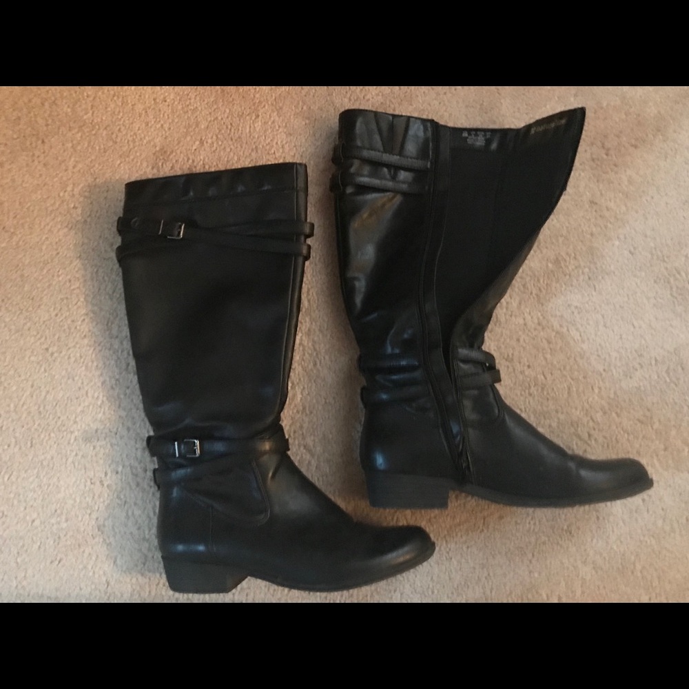 Women’s Black Tall Leather Boots